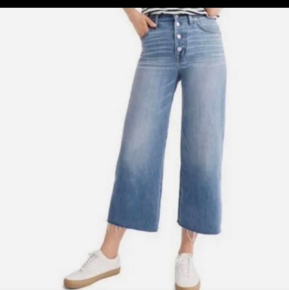 Madewell Wide Leg Crop Jeans